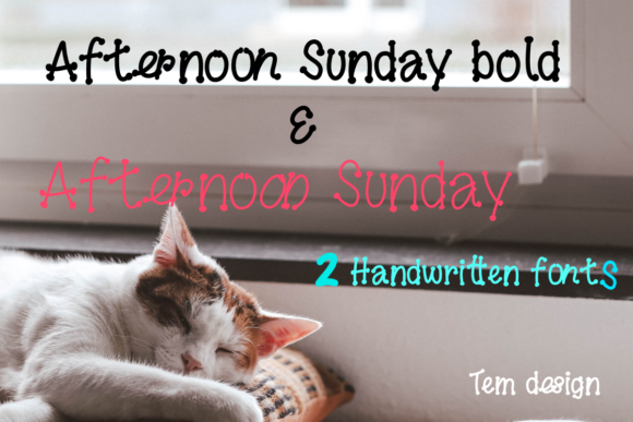 Afternoon Sunday Font for Digital Branding and Web Design