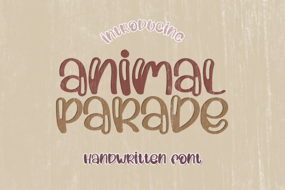 Animal Parade Font for Editorial Design Projects