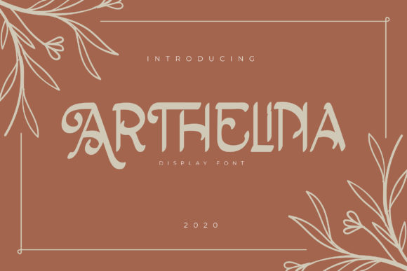 Arthelina Font: A Bold Display Typeface for Digital Designers