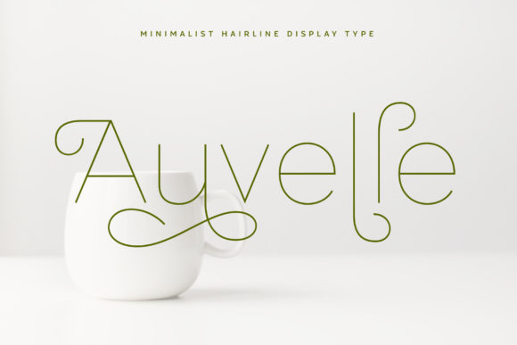 Auvelle Font: A Display Typeface for Editorial Elegance