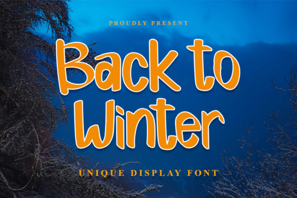 Back to Winter Font for Modern Marketing and Design