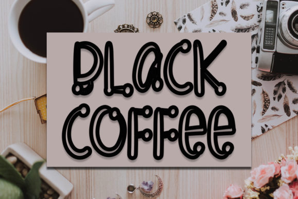 Black Coffee Font: A Retro Display Typeface for Editorial Design