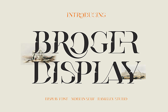 Broger Font: A Display Typeface for Creative Campaigns