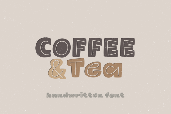 Coffee Tea Font for Editorial Design and Creative Projects