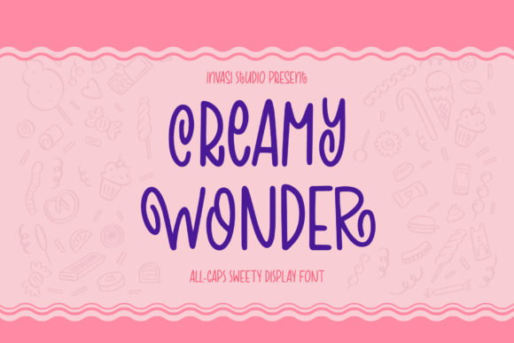 Creamy Wonder Display Font for Editorial Design