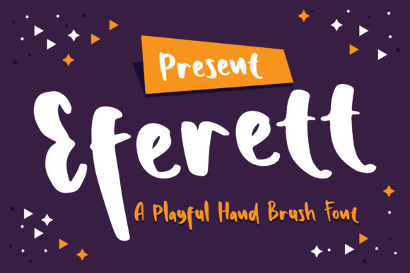 Eferett Display Font for Children Themed Branding and Marketing