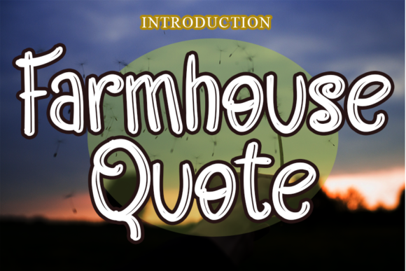 Farmhouse Quote Font for Memorable Branding and Design Projects