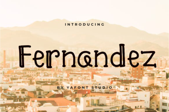 Fernandez Display Font for Creative Web Projects