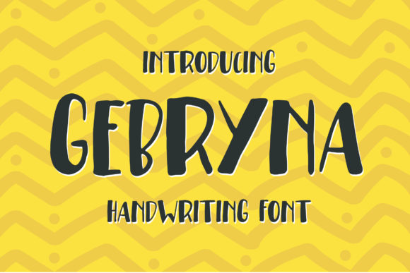 Gebryna Display Font for Lively Editorial Projects