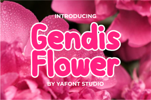 Gendis Flower Font for Branding and Creative Projects