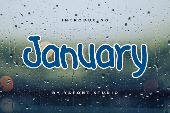 January Font Adds Playfulness to Your Display Design