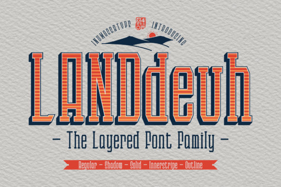 Landdeuh Font: A Bold Display Typeface for Memorable Branding