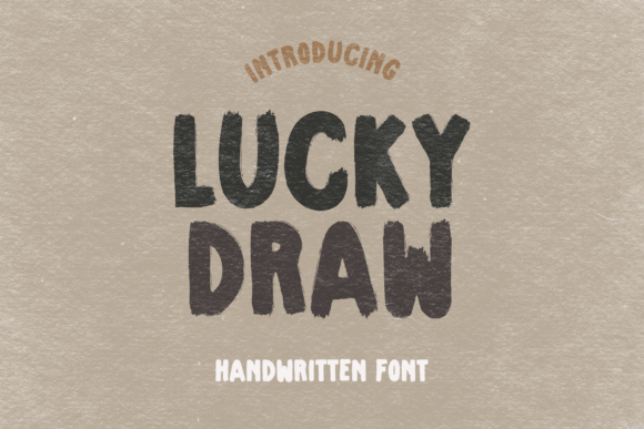 Lucky Draw Display Font for Charming Craft Projects