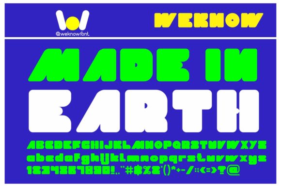 Made in Earth Font for Bold and Creative Product Designs