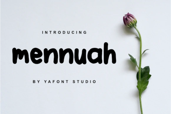 Mennuah Display Font for Modern Web Design