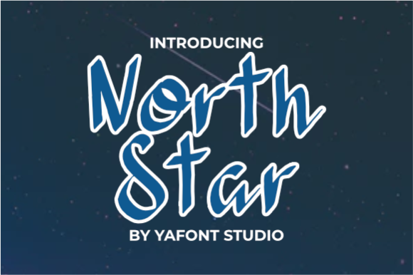 North Star Font: A Display Typeface for Creative Content