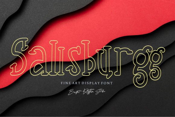 Sallsburgg Display Font for Business Branding