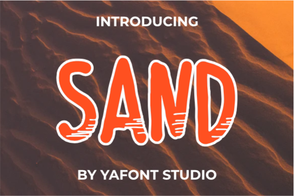 Sand Font for Editorial Design and Creative Typography