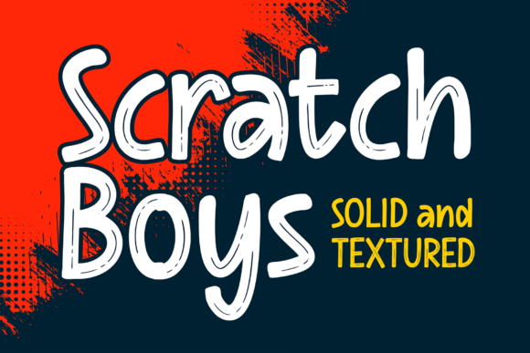 Scratch Boys: A Playful Display Font for Creative Projects
