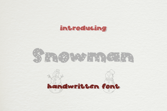 Snowman Font for Creative Business Branding and Design