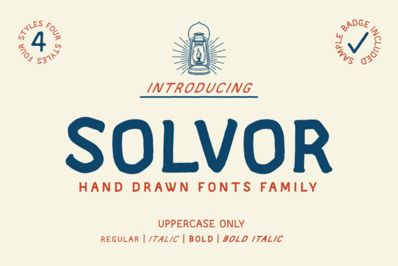 Solvor Display Font for Branding Projects