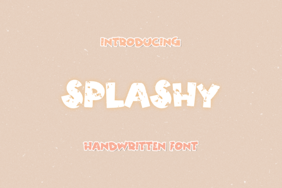 Splashy Display Font for Bold, Quirky Craft Projects