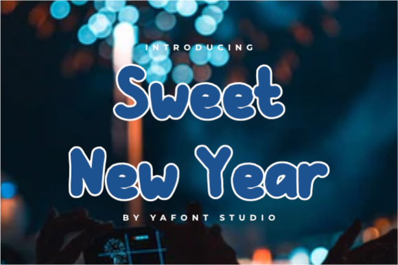 Sweet New Year Font: A Quirky Display Typeface for Creative Projects