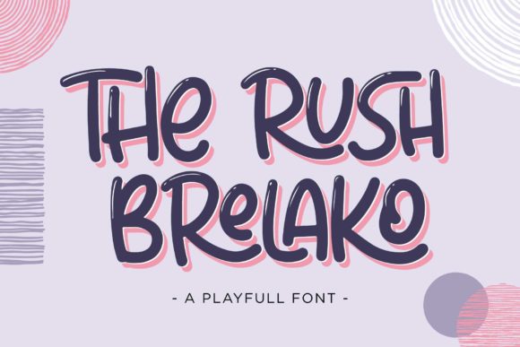The Rush Brelako Display Font for Editorial Design Projects