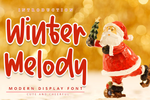 Winter Melody Font for Festive and Flowing Craft Designs